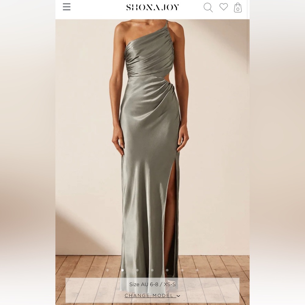 Shona Joy Asymmetrical Maxi Dress